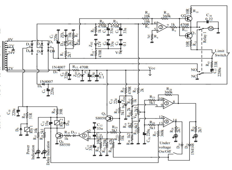 Automatic Voltage Stabilizer Control Circuit – Voltage Stabilizers